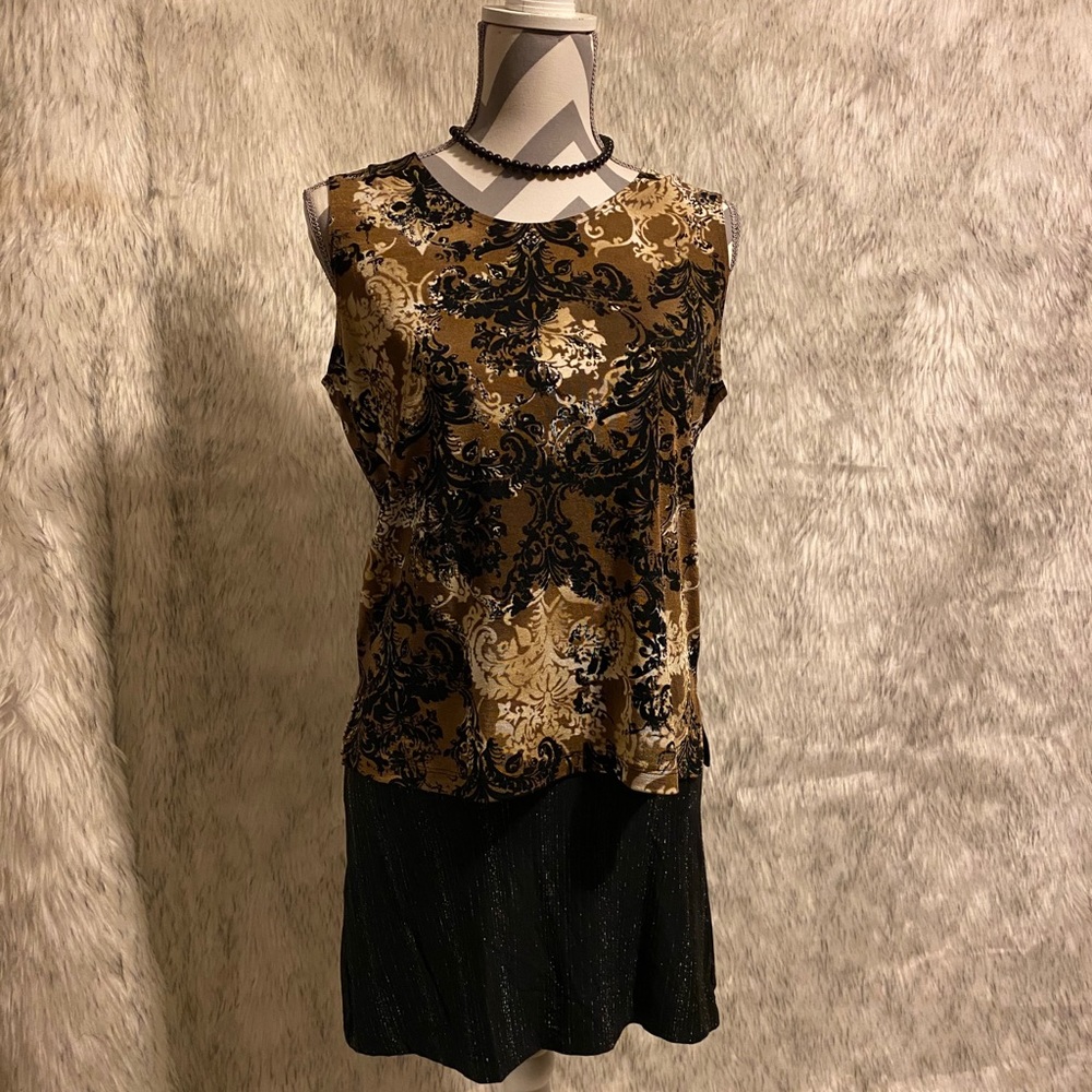 Jacquard Tank Top - Perfect Under Jacket
